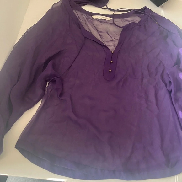 Diane von Furstenberg 100% silk two piece top, size 2 - Picture 1 of 5